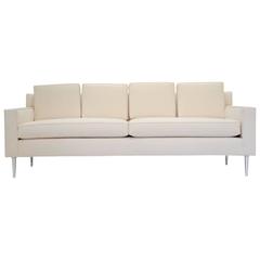 Edward Wormley Style Sofa with Aluminum Legs 8