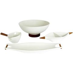 Four-Piece Set of Michael Lax Design Capri Tableware