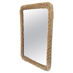 Mirror Wiker Rectangular Shaped