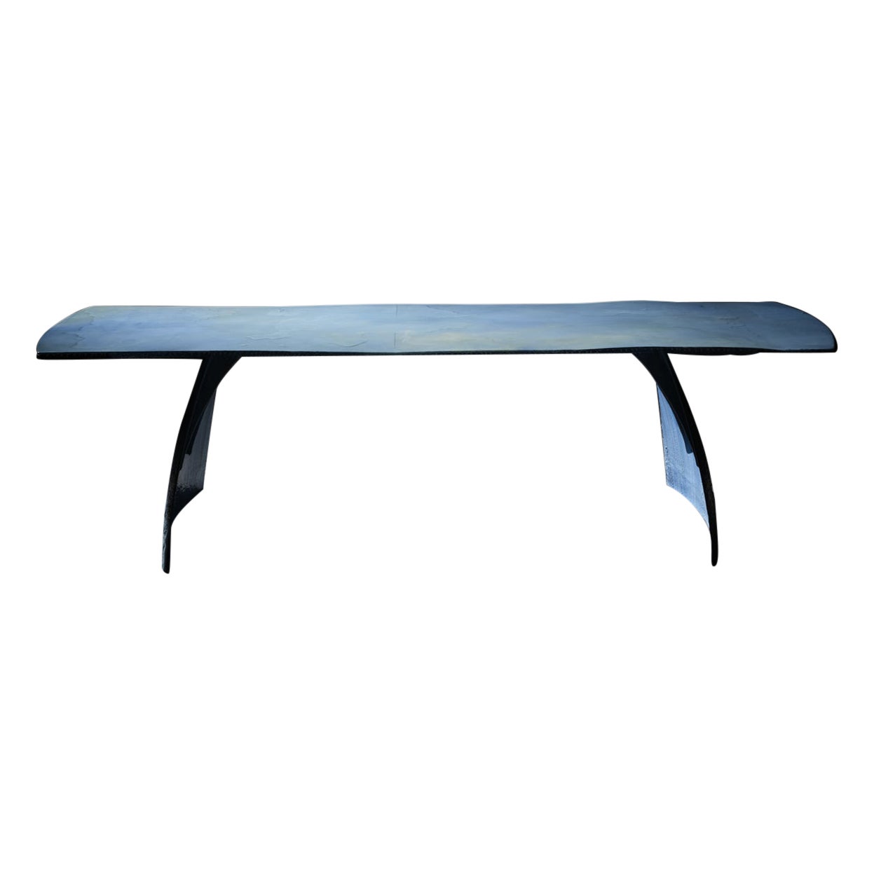 Table de salle à manger contemporaine unique en porcelaine Dawn