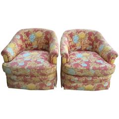 Pair of Henredon Club Chairs