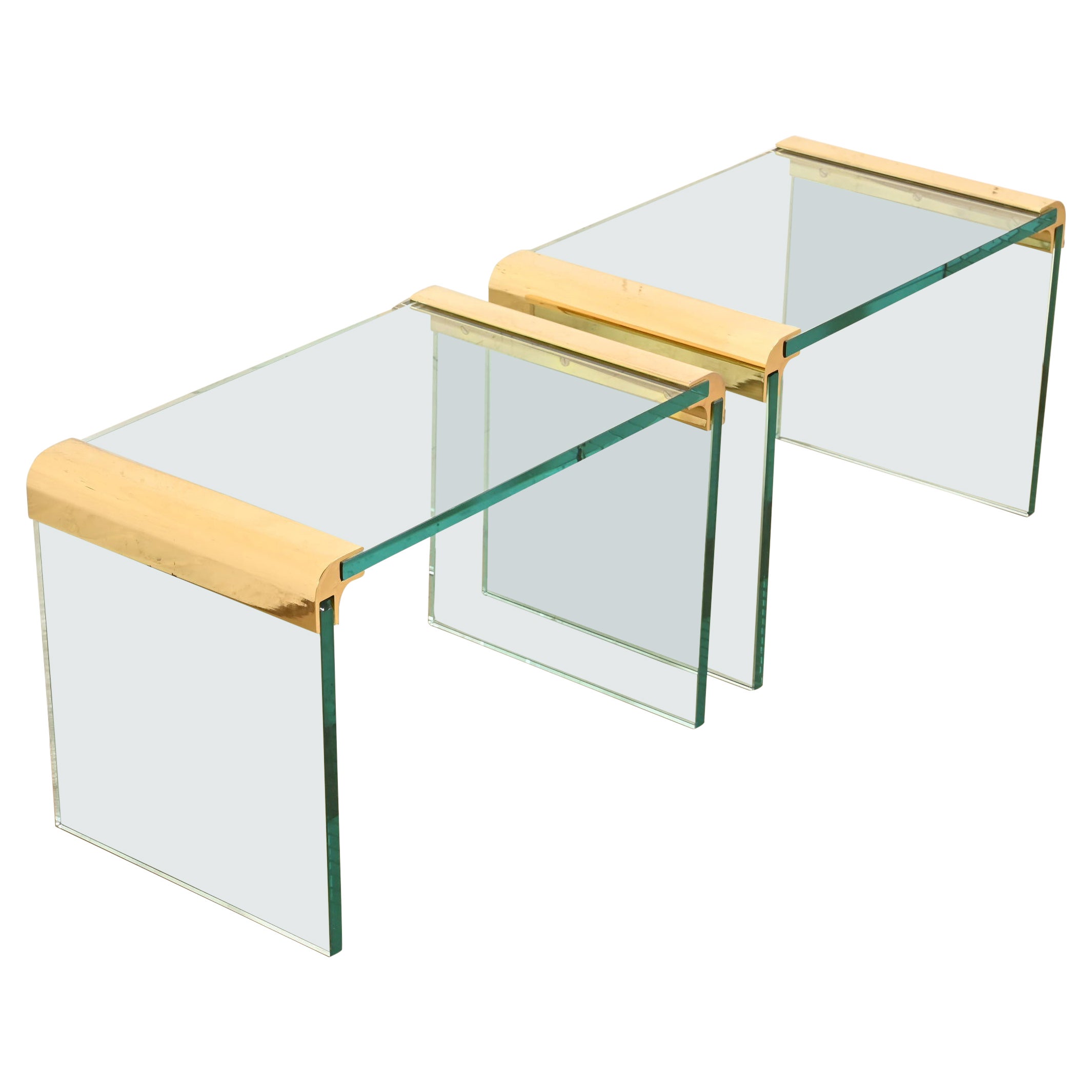 Leon Rosen für Pace Collection Moderne Hollywood Regency Beistelltische aus der Mitte des Jahrhunderts
