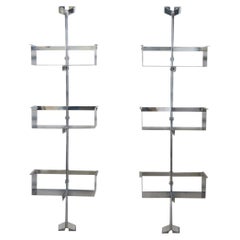 Pair of Modular Wall-Mounted Shelving System by Vittorio Introini for Saporiti