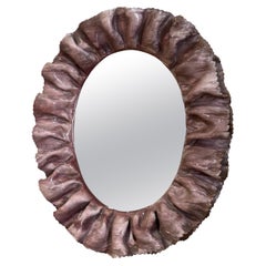 Miroir italien en céramique F Melotti La Farnesiana circa 1950