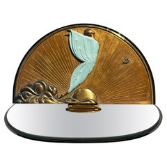 Erte - Romain de Tirtoff, "Transcendence" Scultura in bronzo con specchio da tavolo, 1984