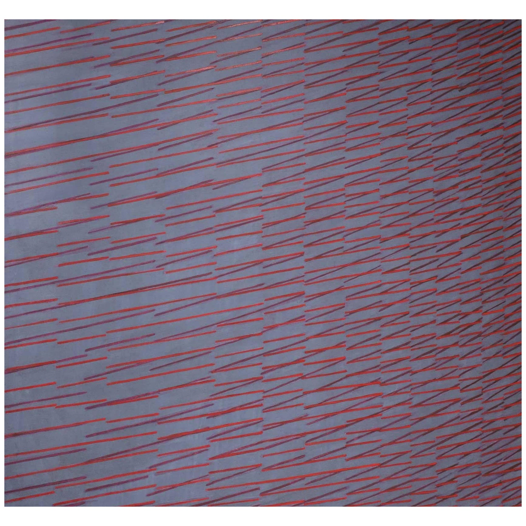 Power Boothe, "Red Harvest", datiert 1987, Kunst, Öl auf Leinwand 74,75" x 78,5" im Angebot