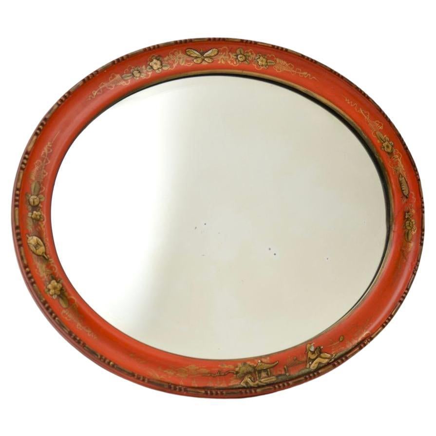 Specchio laccato antico Chinoiserie