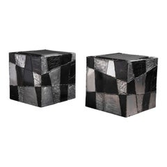 Paul Evans Studio Argente PE-37 Cube Tables – Exceptionally Clean Pair - 1970s