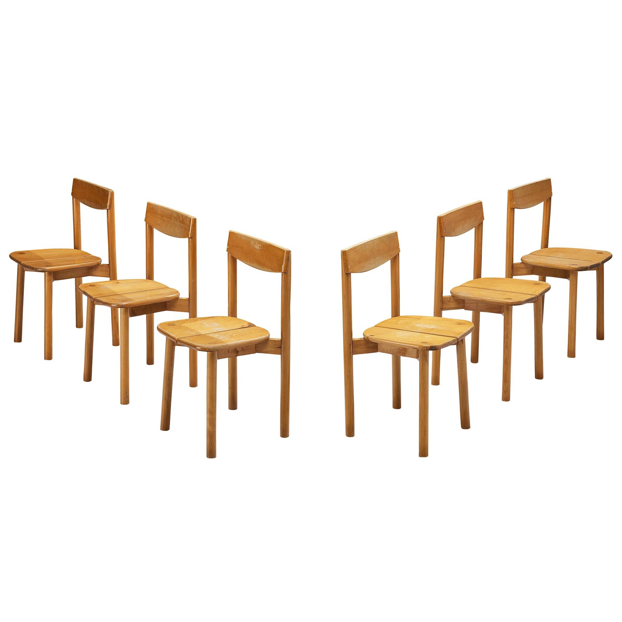 Pierre Gautier-Delaye Set of Six Dining Chairs For Sale