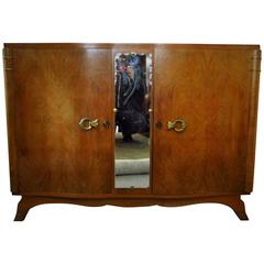 Walnut Art Deco Sideboard, France, 1935