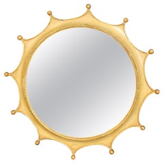 Espejo de mediados de siglo Palladio Italy Crown Sunburst Design