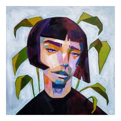 Ms. Maybe by James Mattison, 36x36, Oil on Wood Canvas, 2021