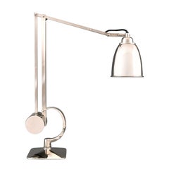 Functional Mid-Century Modern Style Brass Desk Lamp, Re Edition