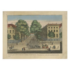 Optica View The Hague Nieuwe Voorhout from the Bos, c.1770
