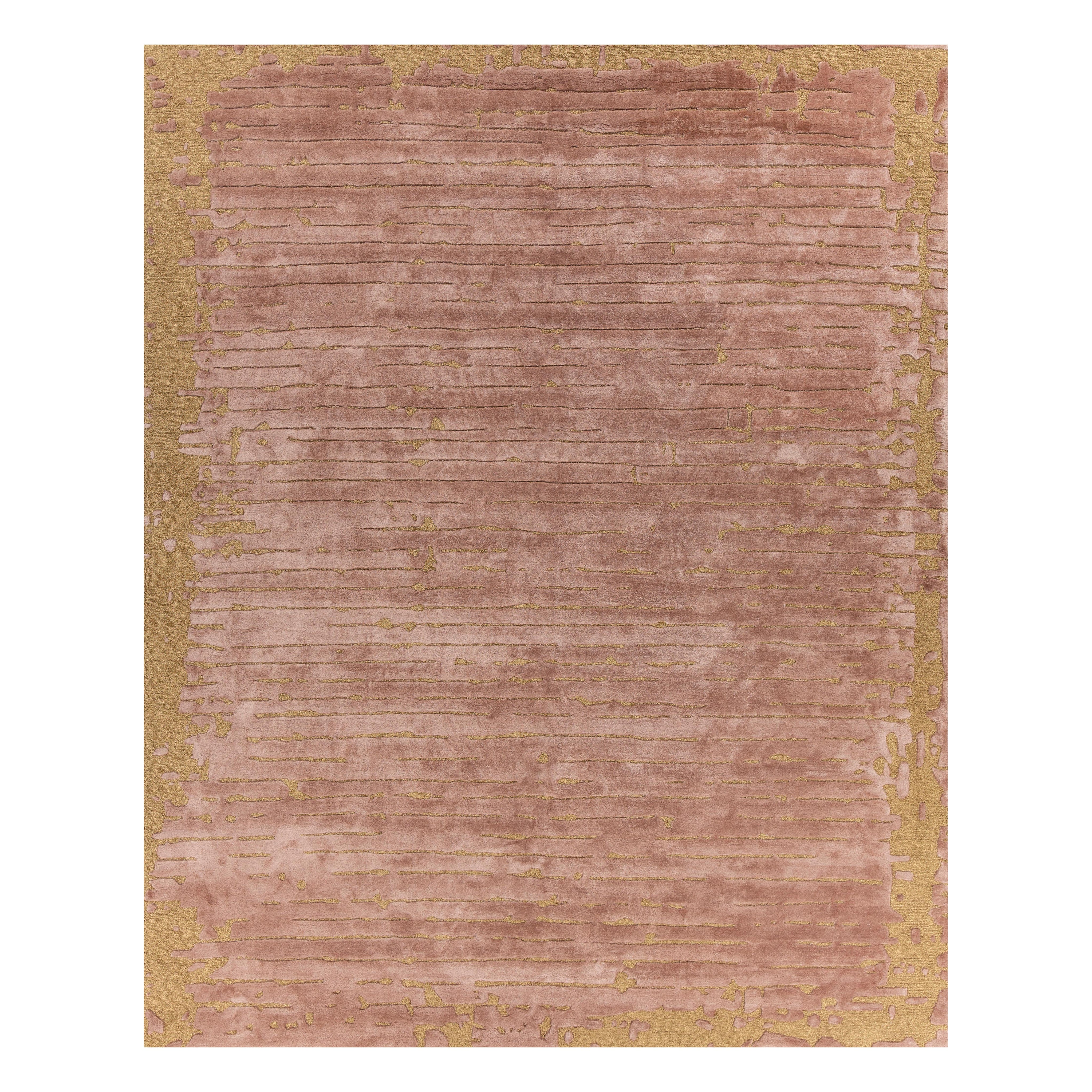 Tappeti Jaipur 8x10 Piedi Tappeto trapuntato a mano in lana e poliestere moderno rosso e arancione in vendita