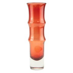 Vintage Swedish Aseda Bamboo Vase, 1960s