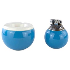 Set of Vintage "Schweizer" Lighter and Ashtray by Pagnossin, 1980s