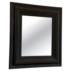 Miroir italien du 19e siècle à moulures ondulées