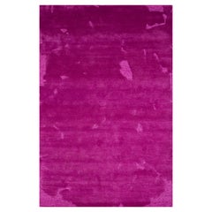 Tappeti Jaipur 6x9 Piedi Tappeto trapuntato a mano in lana e viscosa moderno rosa e viola