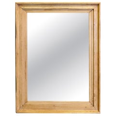 Grand cadre en pin moulé recyclé avec nouveau miroir