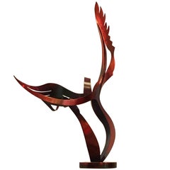 Vintage Sculpture "The Dance of the Cranes", patinated Bronze by John Raimondi