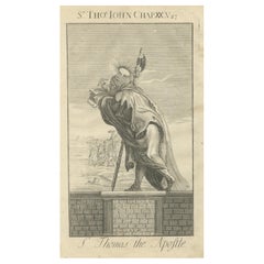 St. Thomas Apostle Engraving – John XX Doubting Thomas c.1735