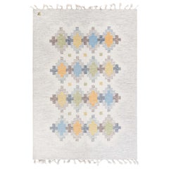 Doris Leslie Blau Vintage Swedish Flat Weave Rug by Erik Lundberg