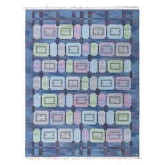 Doris Leslie Blau Vintage Swedish Rug by Judith Johansson Spise Hall