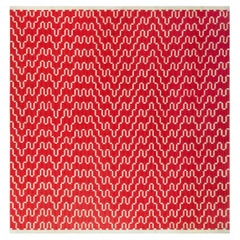 Doris Leslie Blau Vintage Red Flat Woven Double Sided Rug