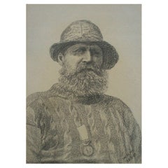 WILLIAM ROBERT WEYER - 'A Son of Old England' - Fine Pencil Portrait - UK - 1907