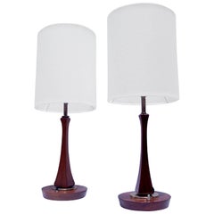 Pair of Mid-Century Modern Sculptural Table Lamps