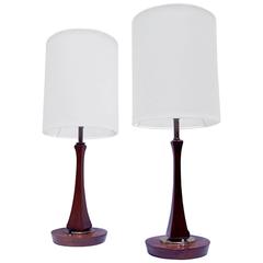 Pair of Mid-Century Modern Sculptural Table Lamps 8