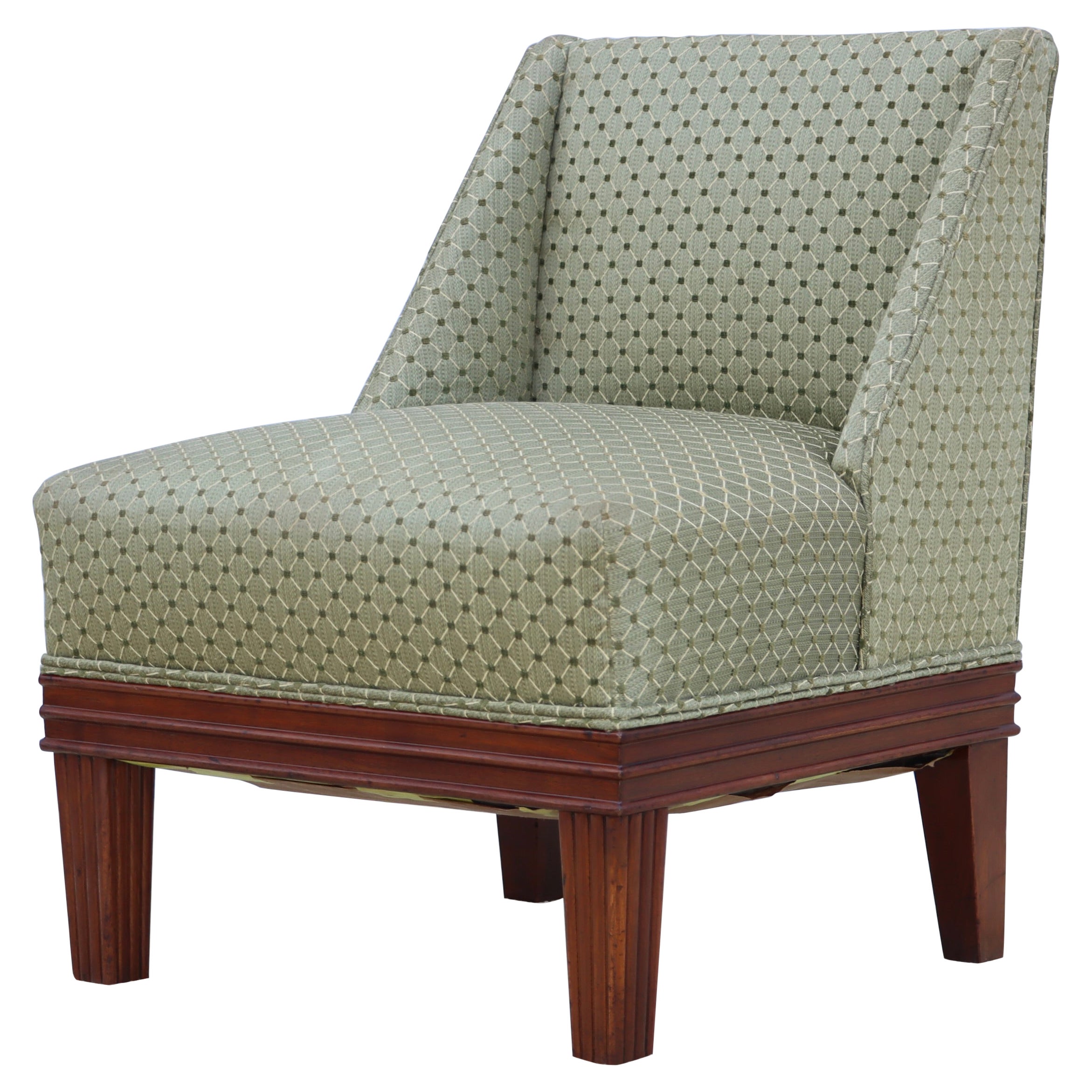 Silla Slipper de caoba Tommi Parzinger de 1940