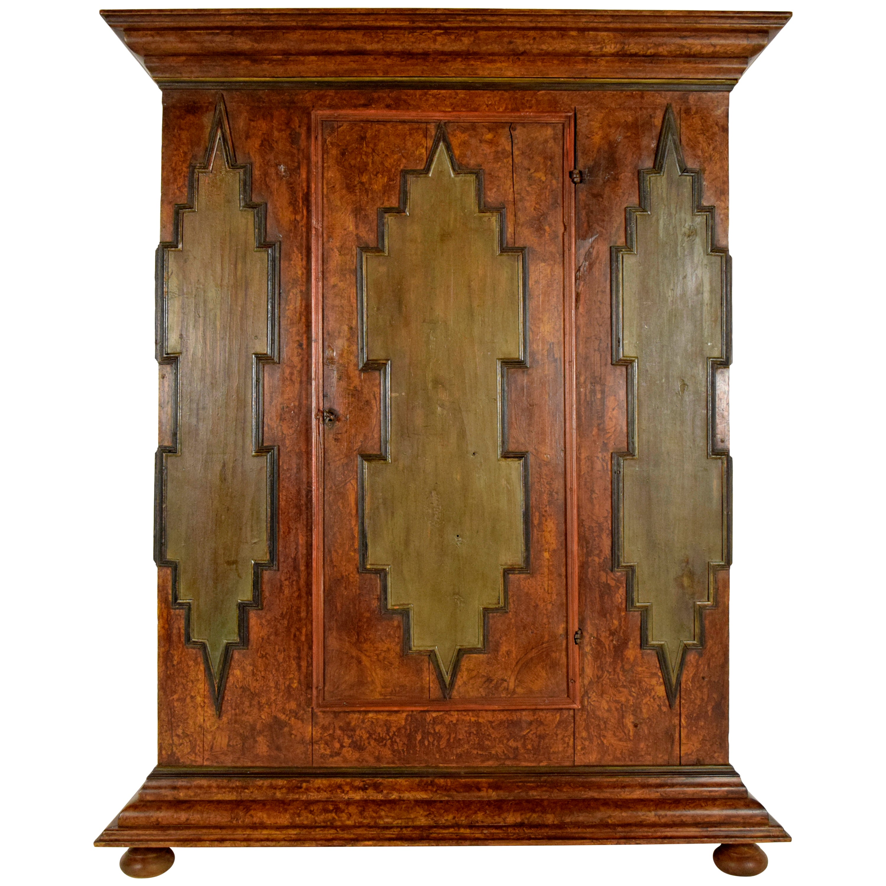 Antique Custom Cedar Lined Freestanding Armoire Closet at 1stDibs