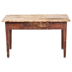 Table Gustavian 18th Century Original Paint, Sweden 6