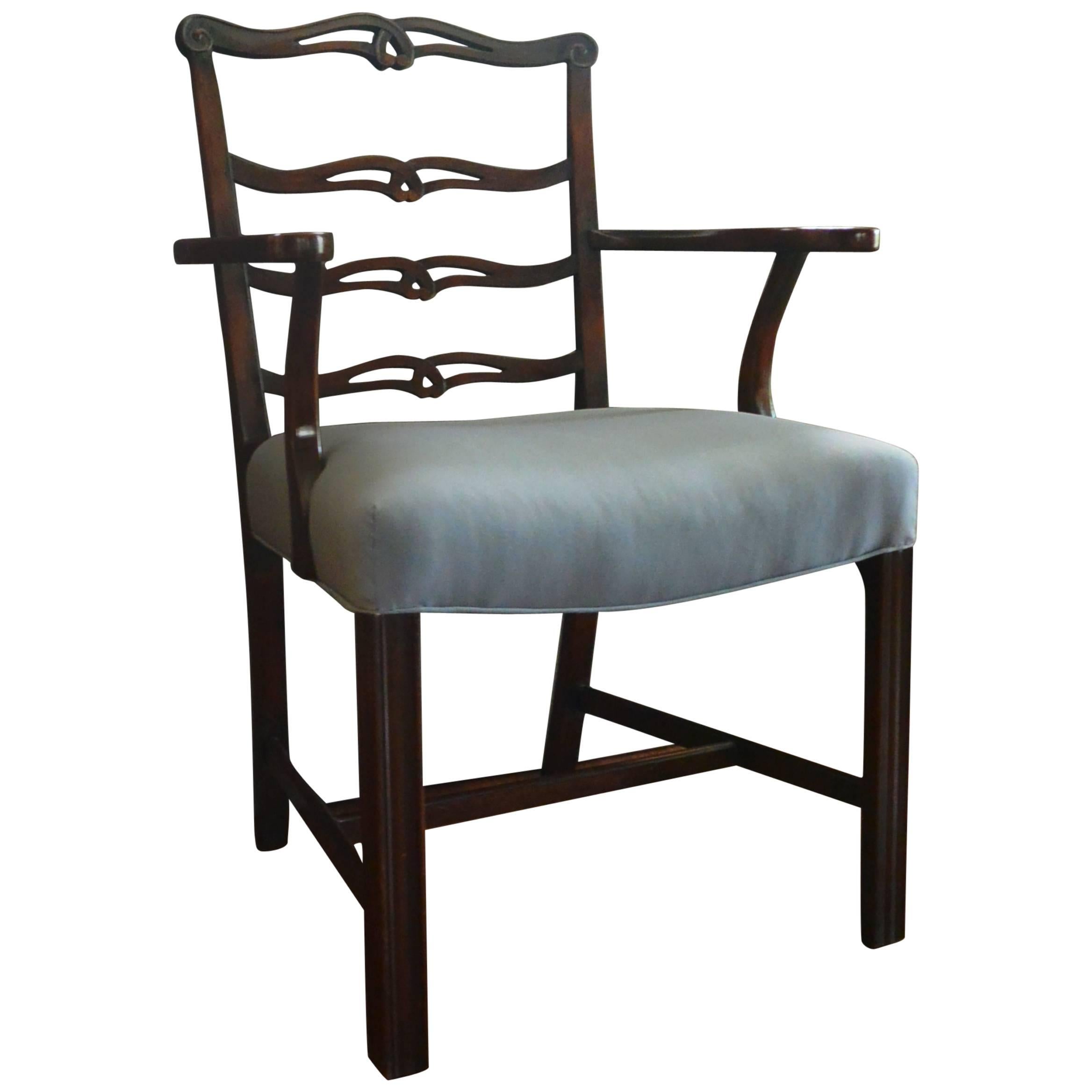 George III Style Ladderback Armchair For Sale