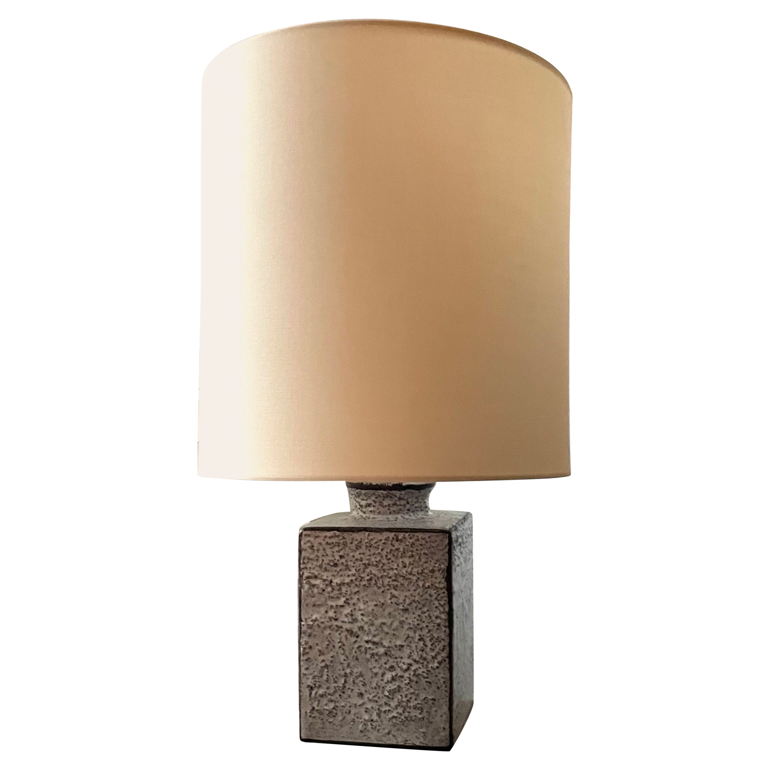 Petite Bottle Shape Ceramic Lamp Attributed to Bruno Gambone, Italy 1955. For Sale