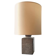 Petite Bottle Shape Ceramic Lamp Attributed to Bruno Gambone, Italy 1955.