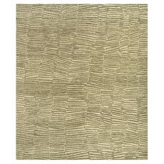 Jaipur Rugs 8x10 Piedi Tappeto annodato a mano in lana Tappeto moderno verde