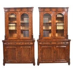 Pair of Mahogany Library Bookcases