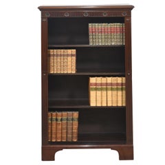 Bibliothèque ouverte en acajou