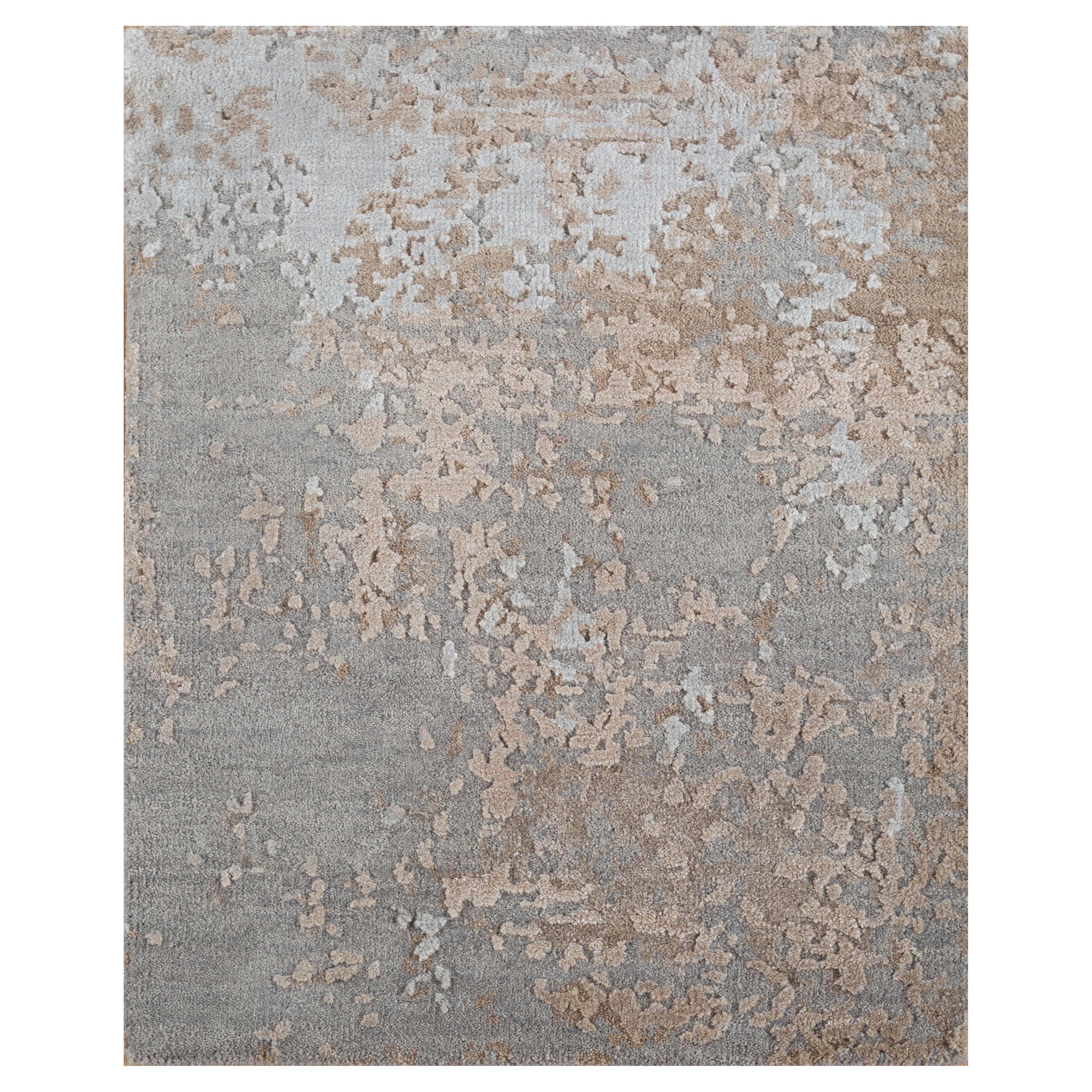 Jaipur Rugs 8'10x11'6 Feet Hand geknüpft Teppich Wolle & Nylon Modern Grau Teppich