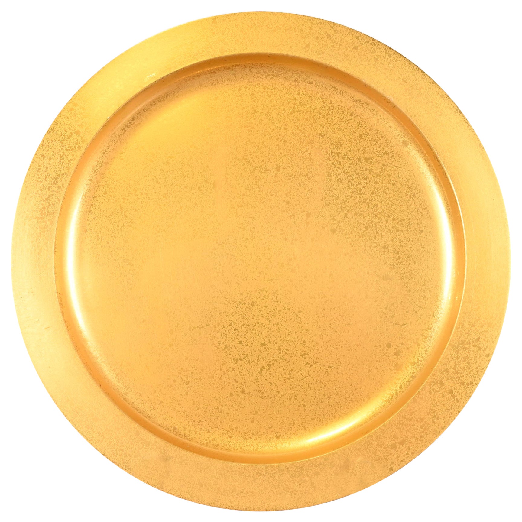 Tiffany Studios New York Bronze Doré Großer Teller oder Charger