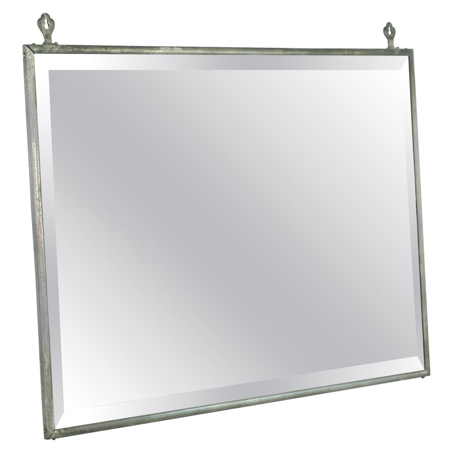 Miroir chromé Art Deco français en vente
