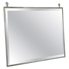 Miroir chromé Art Deco français