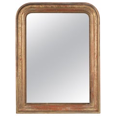 Miroir doré français Louis Philippe du 19ème siècle  39 "H x 29.5 "W