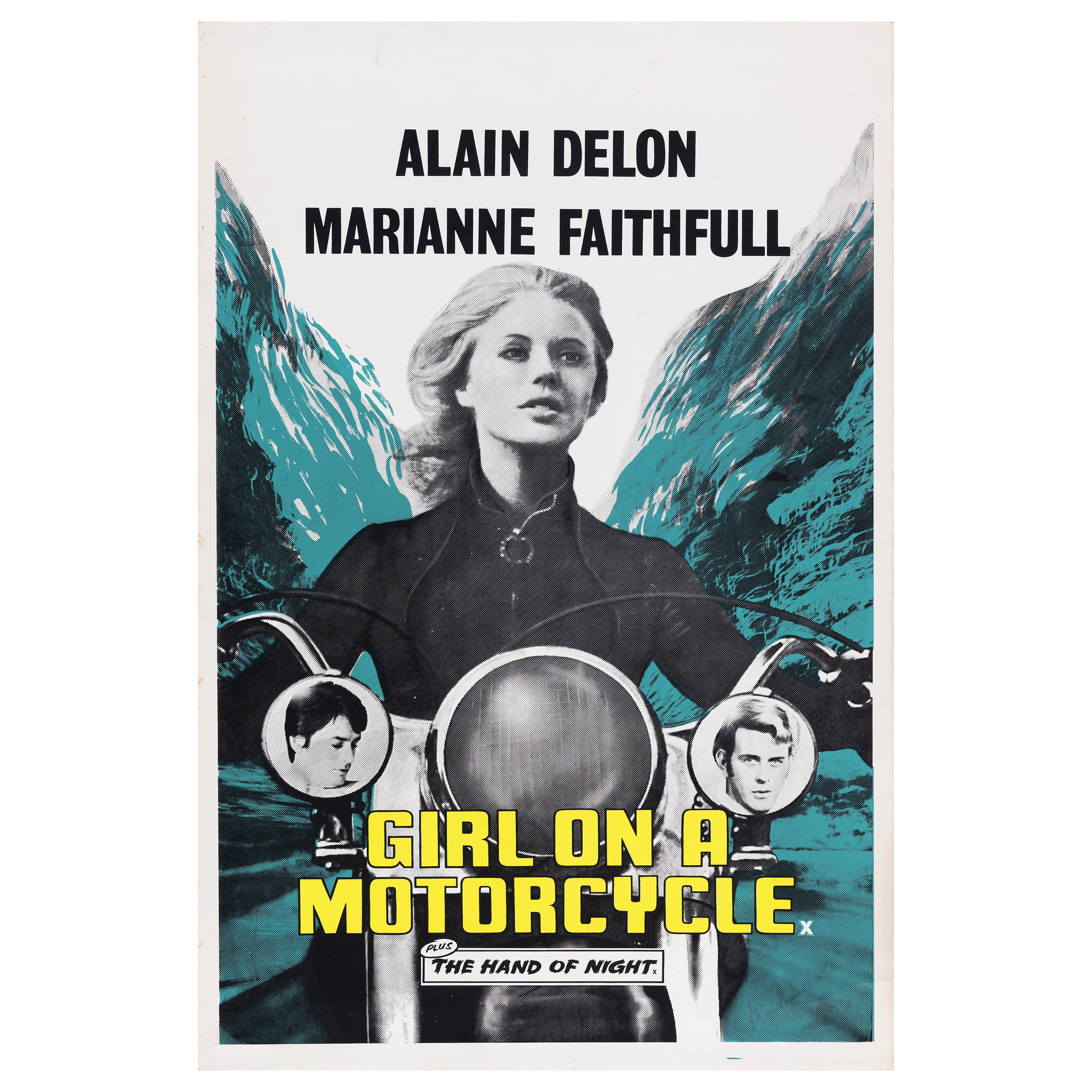 The Girl on a Motorcycle' Affiche originale de film vintage, britannique, 1968