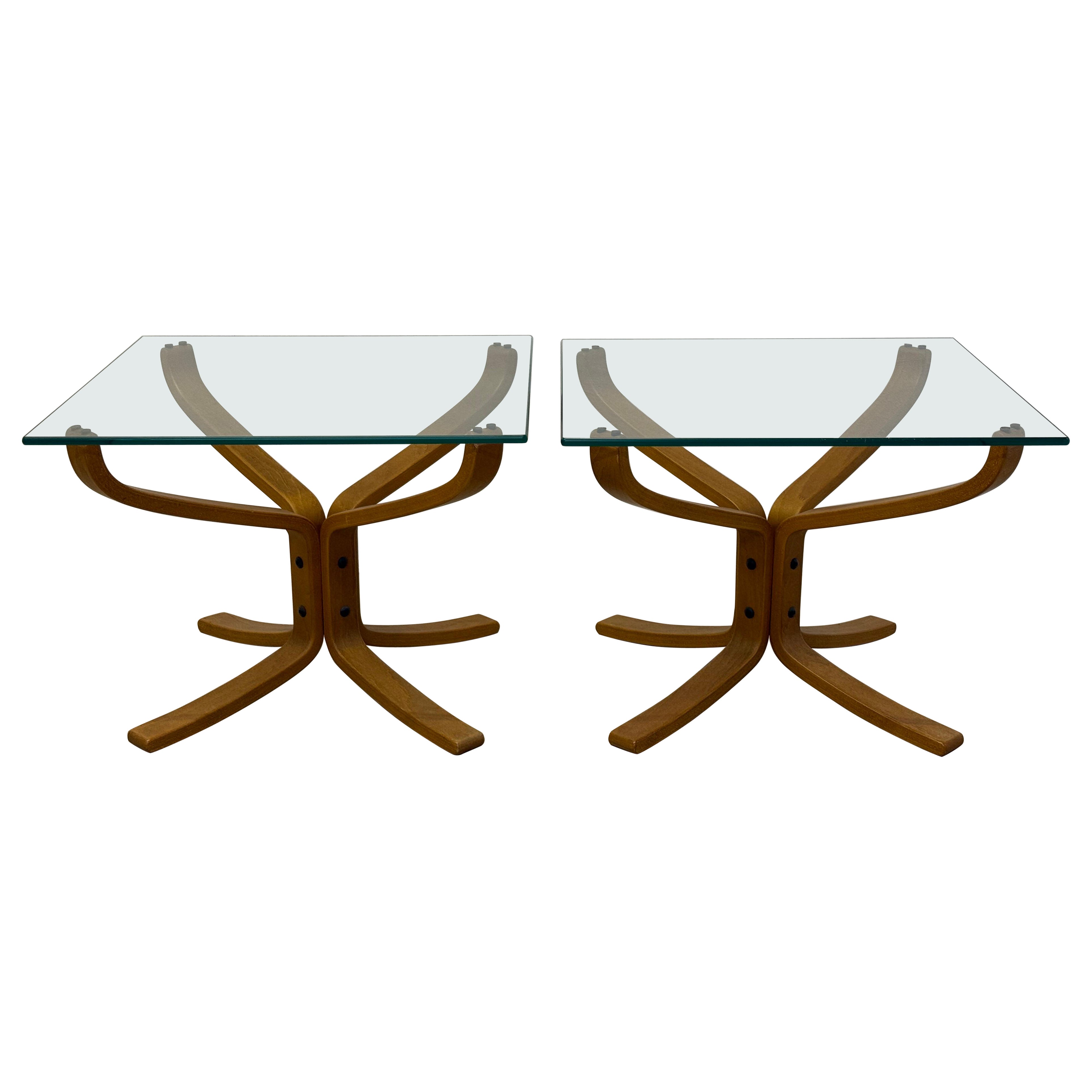 Sigurd Ressell Falcon End Tables for Vatne Møbler - a Pair For Sale