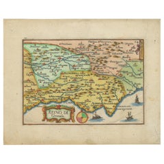 Antike Karte von Granada Spanien - handkolorierter Tassin-Stich 1651