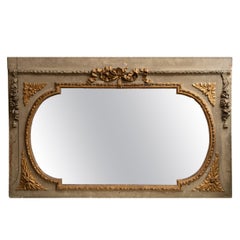 Espejo horizontal francés Luis XVI del siglo XIX